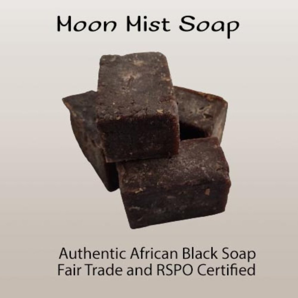 Raw African Black Soap - Unscented - 5 ounce Bar Soap